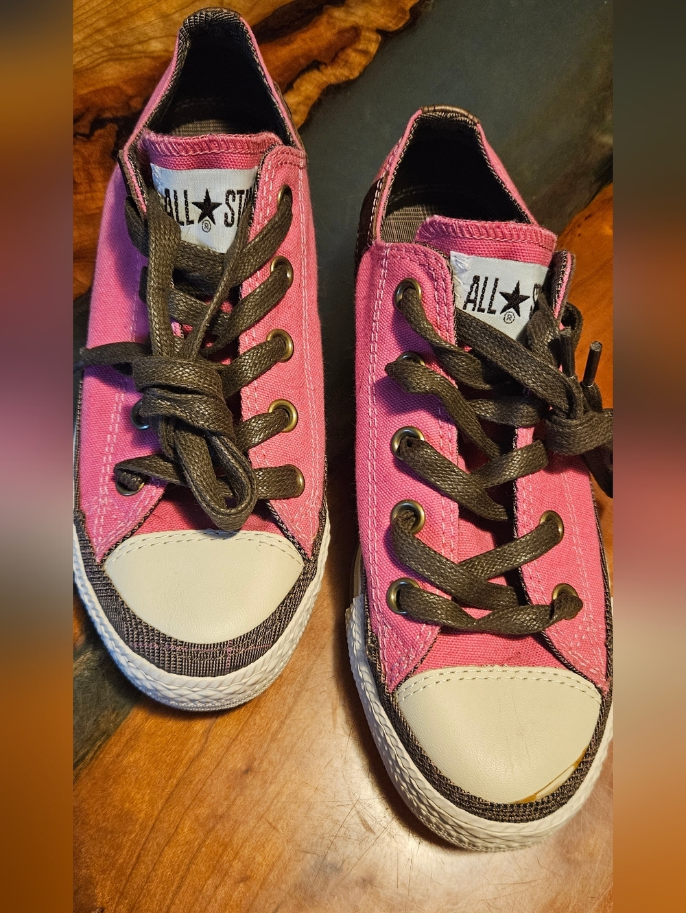 Pink CONVERSE Canvas Low-Top Sneakers NEW